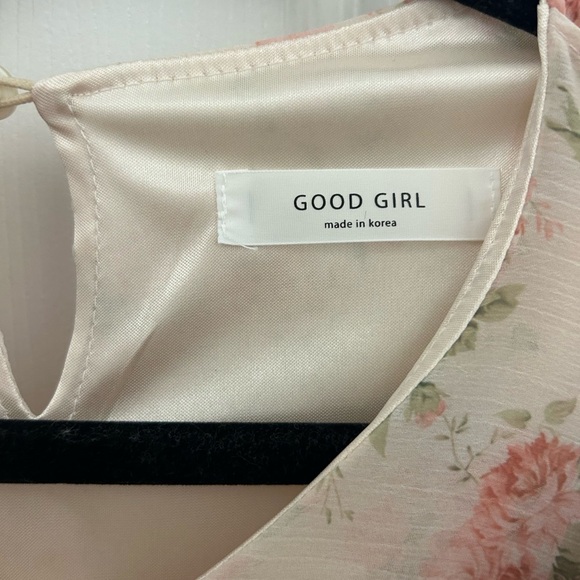 Pale Pink and Floral Dress with Ruffle Details, Sz M - Picture 3 of 8